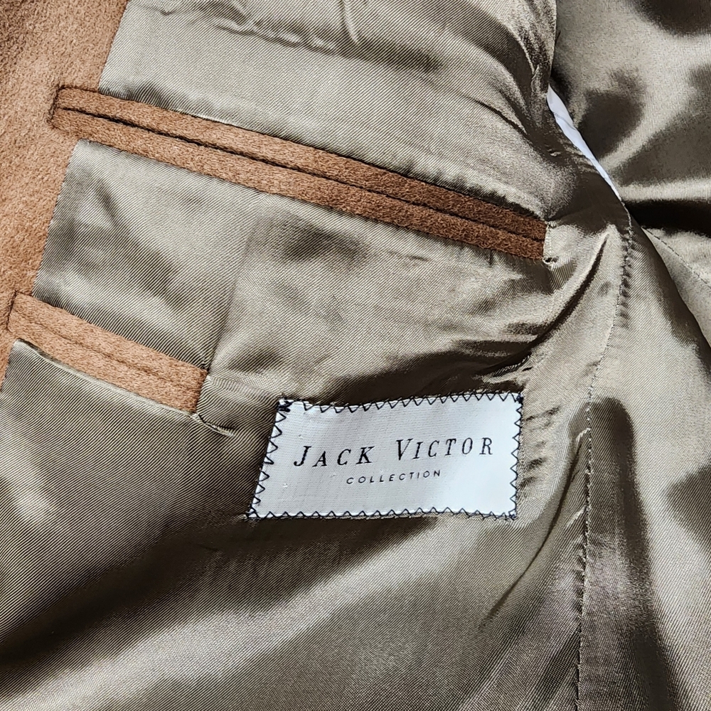 Jack Victor Cashmere Loro Piana Italian Single Breasted Dark Camel Blazer - Picture 5 of 14